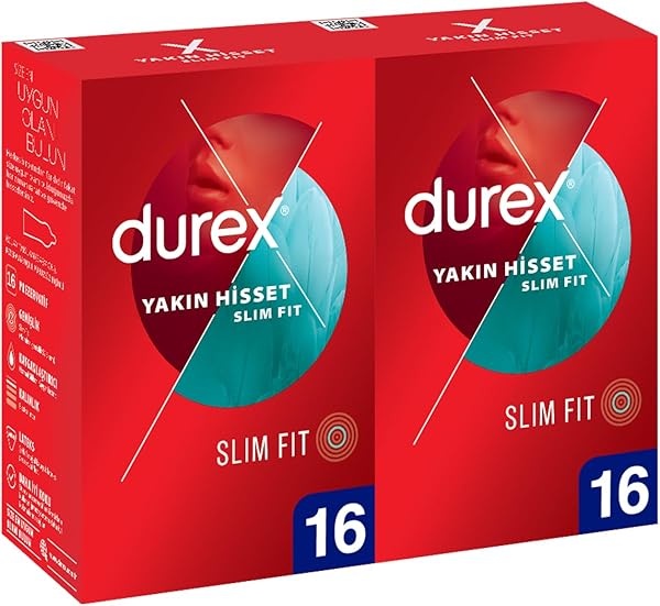 Durex Yakın Hisset Slim Fit 32'li Prezervatif