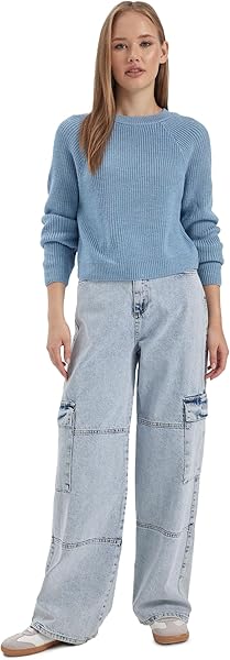 DeFacto Coool Relax Fit Crop Kazak