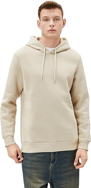 Koton Erkek Kapüşonlu Uzun Kollu Sweatshirt Sweatshirt