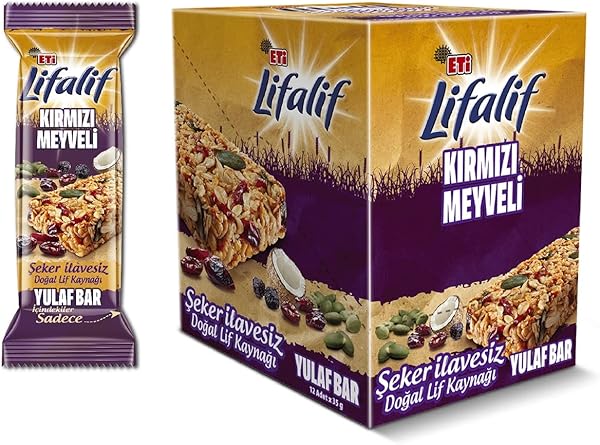 Eti Lifalif Kırmızı Meyveli Yulaf Bar 35 g x 12 Adet