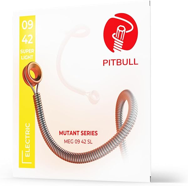 Pitbull Elektro Gitar Tel Seti, Mutant Seri, 09-42, Süper Light, MEG 09-42 SL (09-42 Süper Light, Tekli SET)