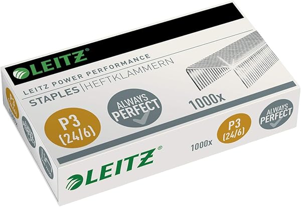 Leitz Power Performance zımba teli P3, 1000 adet, galvanizli, 55700000 24/6 mm