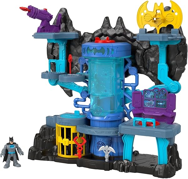 Imaginext DC Super Friends Bat-Tech Batcave Batman'in Mağarası, 3-8Y, GYV24