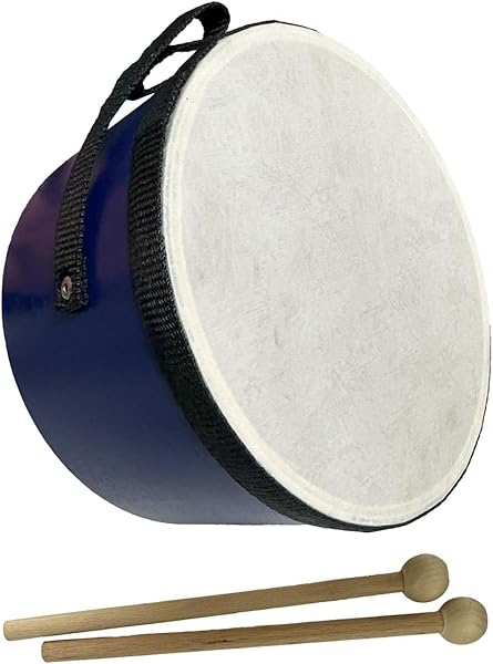 Midex Orf-TF-13BL Örf Aletleri Askılı Mavi Çocuk Davulu ve Yer Davulu