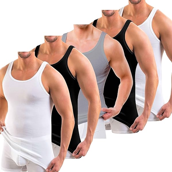 Anthony Jackson 5'li Kutu Premium Klasik Erkek Atlet ALEXANDER Ekstra Uzun- Taranmış İnce Fitilli Organik Pamuk (Düz)