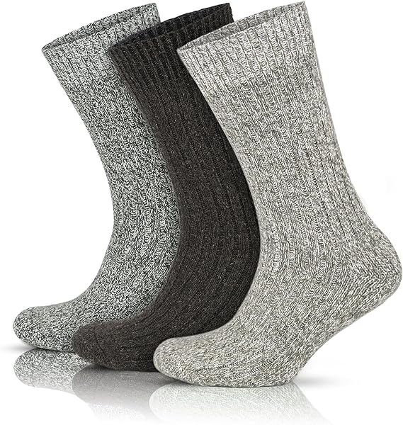 GoWith 3'lü Norveç Tipi Moline Yünlü Tabanaltı Yarım Havlulu Kışlık Termal Erkek Çorap 6001-6004