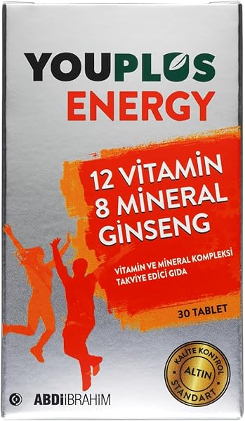 YOUPLUS Energy Vitamin ve Mineral Kompleksi 30 Tablet