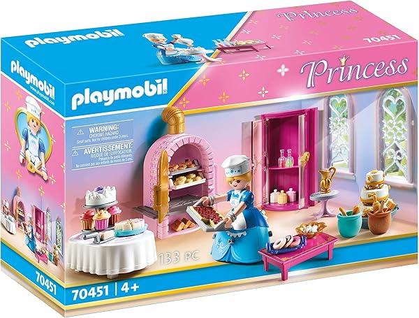 Playmobil 70451 Prenses Kalesi Fırın, prensler ve prensesler için büyülü dünya, eğlenceli, yaratıcı rol yapma, oyun seti 4 ya