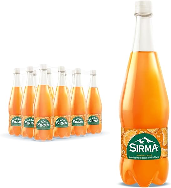 Sırma C Vitaminli Mandalina Aromalı Doğal Maden Suyu 12x1 L