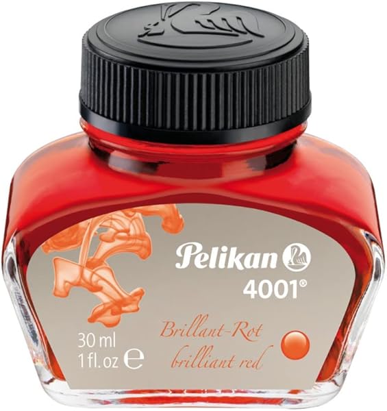 Pelikan 4001 Yazı Mürekkebi Kırmızı, 30 ml - PL301036YMKI