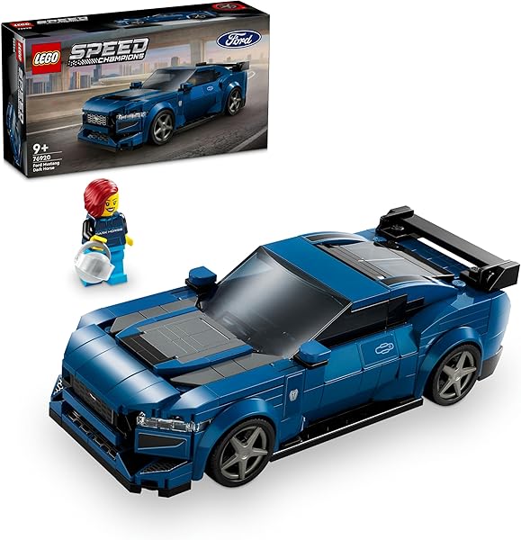 LEGO Speed Champions Ford Mustang Dark Horse Spor Araba 76920-9 Yaş ve Üzeri Çocuklar için Koleksiyonluk ve Sergilenebilir Ya