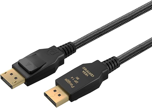 Paugge V1.4 Vesa DisplayPort Sertifikalı 32.40 Gbps Bandwith HBR3 8K 60Hz, 4K 144Hz, 4K 120Hz, 4K 60Hz, 2K 240Hz, 2K 165Hz, 1