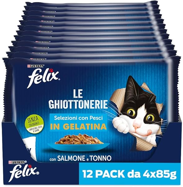 Felix Somonlu Kedi Yaş Maması Avantajlı Paket (48 x 85 gr)