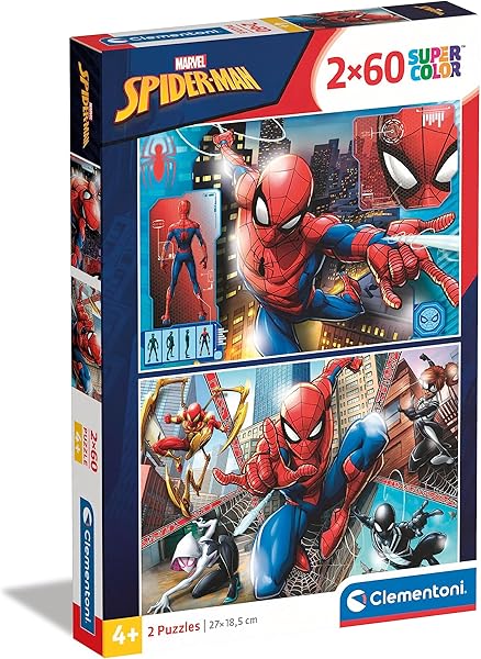 Clementoni - 2x60 Parça Puzzle - Spiderman