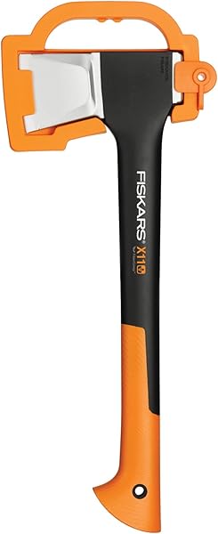 Fiskars Yarma baltası, bıçak ve taşıma koruması dahil, uzunluk: 44 cm, yapışmaz kaplama, yüksek kaliteli çelik bıçak/cam elya