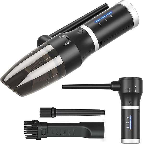 ATEngeus 3'si 1 Arada Basınçlı Hava Silgi ve Elektrikli Süpürge, PC, Bilgisayar, Araba, Ahşap İşleme Temizliği için 77000 RPM