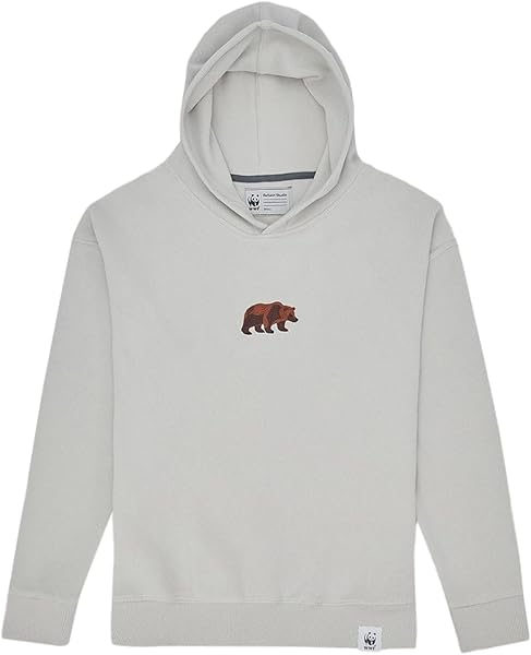 WWF Market Bozayı Super Soft Hoodie Hoodie Üniseks Yetişkin