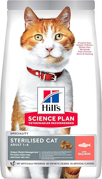Hill's SCIENCE PLAN Somonlu Kısırlaştırılmış Yetişkin Kedi Maması 8+2kg