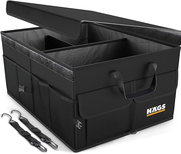 Haegs Araba Bagaj Çantası, Araç içi Düzenleyici Organizer, Katlanabilir Oto Bagaj Düzenleyici, Oto Aksesuarları, Sağlam Araba