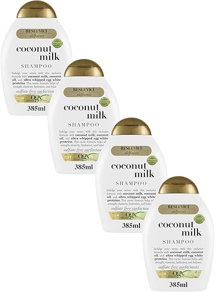 OGX Besleyici Hindistan Cevizi Sütü Şampuan (4 x 385 ml)