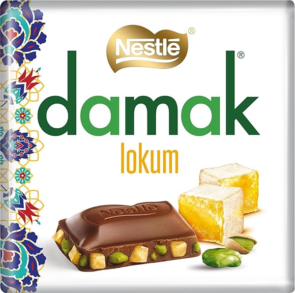 Nestlé Damak Antep Fıstıklı ve Lokumlu Sütlü Çikolata 60 g