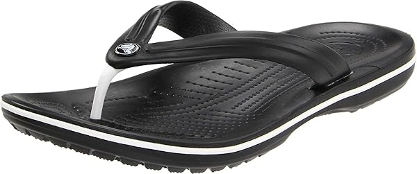 Crocs Unisex Yetişkin Crocband Flip Parmak Arası Terlik, Black, 46-47 EU