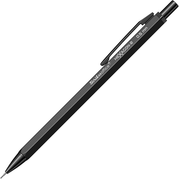 Scrikss Office Hexagonr Mekanik Kurşun Kalem Siyah 0.5 Mm