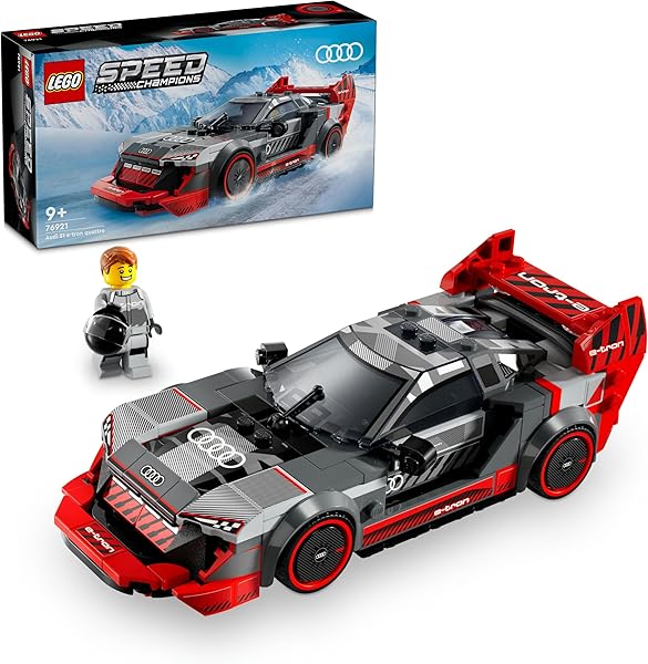 LEGO Speed Champions Audi S1 e-tron quattro Yarış Arabası 76921-9 Yaş ve Üzeri Çocuklar için Koleksiyonluk ve Sergilenebilir 
