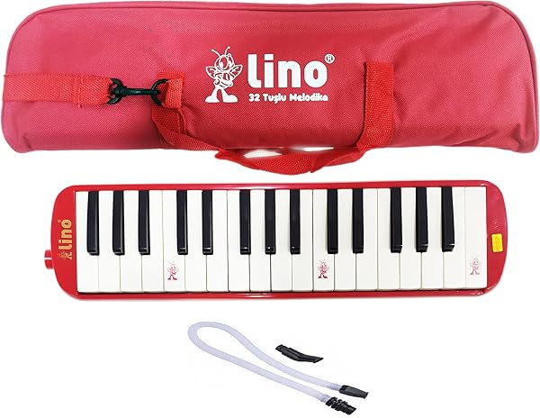 LİNO MELODİKA 32 TUŞLU BEZ ÇANTA KIRMIZI