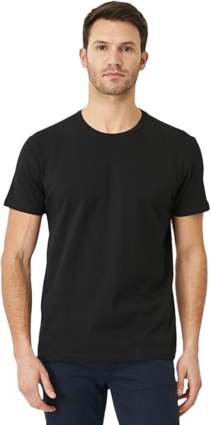 Erkek Slim Fit Dar Kesim%100 Pamuk Bisiklet Yaka Kısa Kollu Tişört