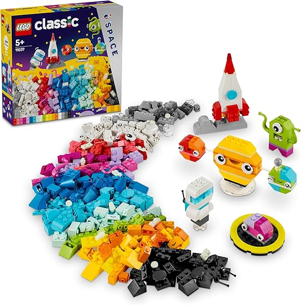 LEGO Classic Yaratıcı Uzay Gezegenleri 11037-4 Yaş ve Üzeri Çocuklar için İnşa Edilebilen Güneş Sistemi İçeren Yaratıcı Oyunc