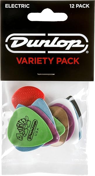 JIM DUNLOP PVP113 Elektro Gitar Seçim Çeşit Paketi, 12'li Paket