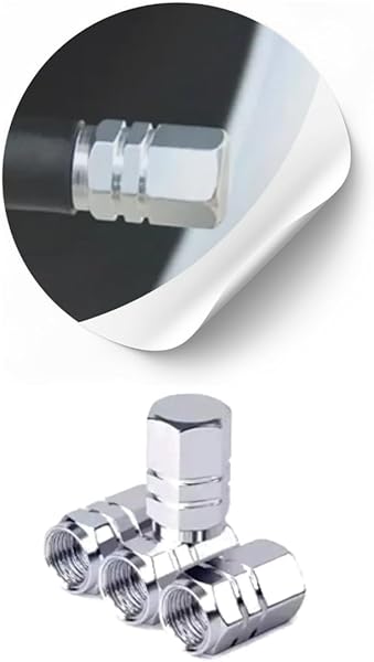 K.DOT Alüminyum Sibop Kapağı Dörtlü Set (Gümüş)