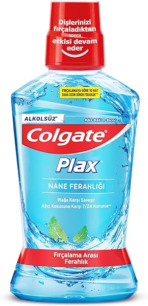 Colgate Plax Nane Ferahlığı Plağa Karşı Alkolsüz Ağız Bakım Suyu 500 mL