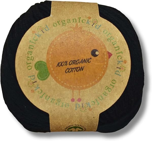 OrganicKid Organik Pamuk Amigurumi Punch 50 gr El Örgü Ipi Siyah