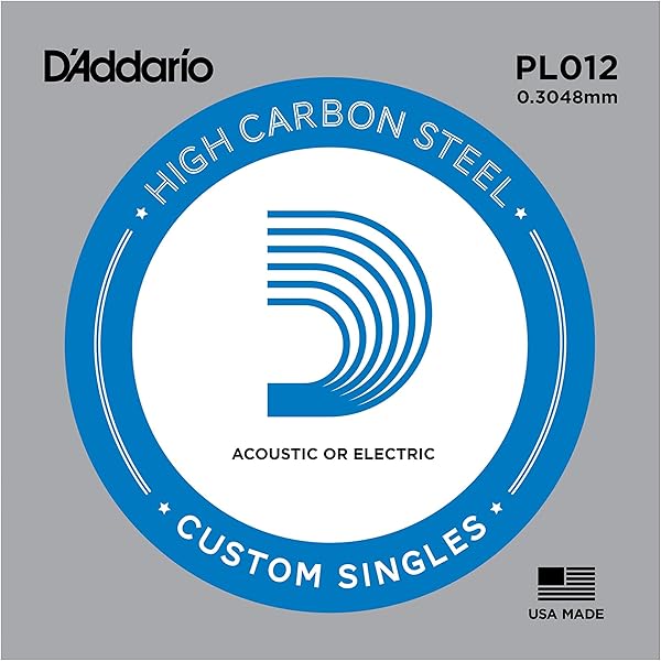 D'Addario PL012 Plain Steel Tek Elektro Gitar Teli (12)
