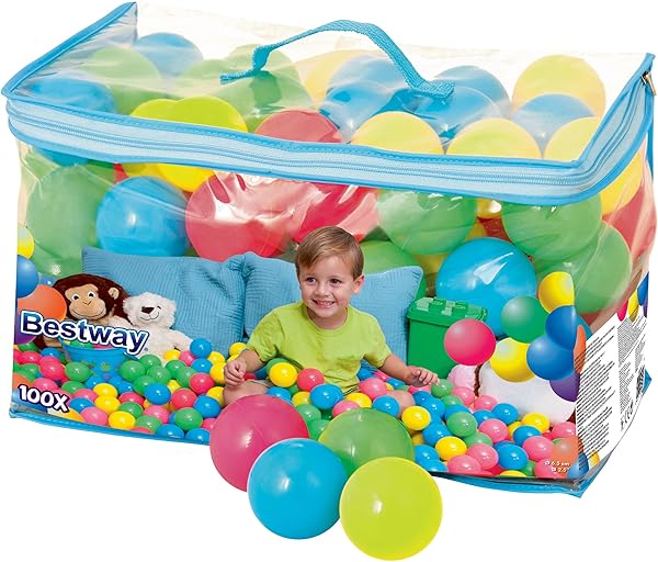 Bestway oyun topları Splash & Play 100 top, çap 6,5 cm