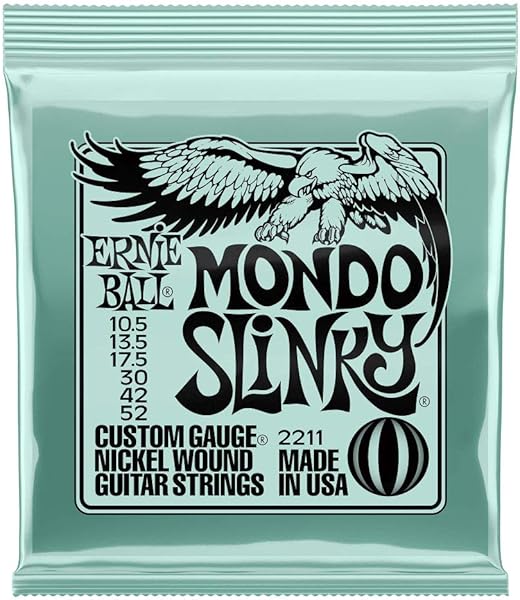 Ernie Ball Mondo Slinky Nickelwound Electric Guitar Strings 10.5-52 Gauge