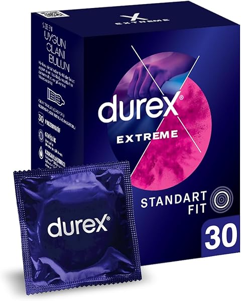 Durex Extreme 30'li Geciktiricili ve Tırtıklı Prezervatif