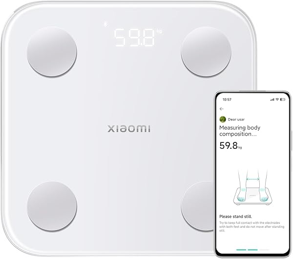 Xiaomi Mi Body Composition Scale S400 Yeni Nesil Çift Frekanslı Akıllı Bluetooth Baskül