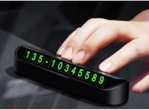 Canelf Araç İçi Park Oto Numaratörü, Mıknatıslı, Fosforlu Numaratör