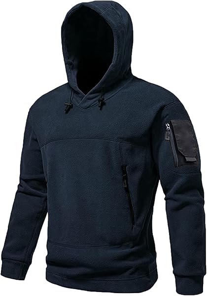 Ghassy Co. Erkek Military Sport Warm Outdoor Kapüşonlu Polar Ceket