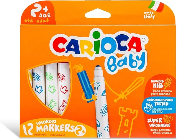 CARIOCA 12 RENK BABY JUMBO KEÇELİ KALEM 42814