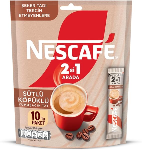NESCAFÉ 2si1 Arada Sütlü Köpüklü MP (10 x10 g)