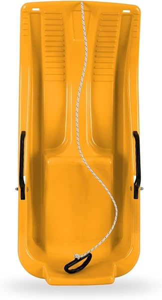 Saban kızağı, halatlı ve frenli kızak, çocuk kızağı, kar pateni, Geri Dönüştürülmüş Plastikten Üretilmiştir - Mükemmel renkte