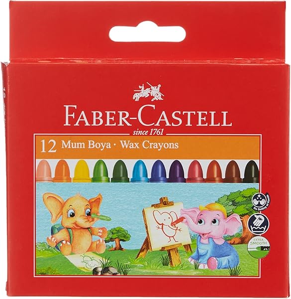 Faber-Castell Süper Yıkanabilir Mum Boya 12R