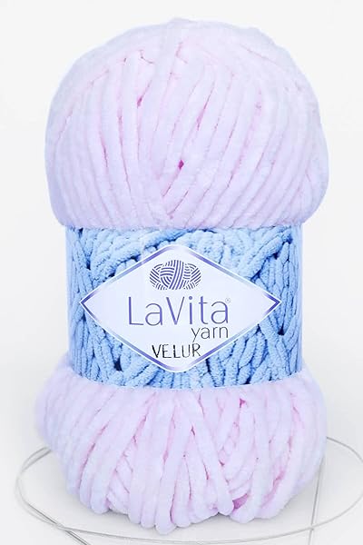 LaVita Yarn Velur El Örgü İpi, Taka Yarn (4005-Bebe Pembe)