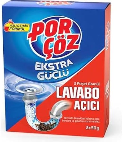PORÇÖZ Lavabo Açıcı Granül 24 x 100 Gr