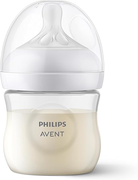 Philips Avent Natural Response PP Biberon, 125 ml, 0 Ay ve Üstü, Doğal Tepkili Biberon Emziği, SCY900/01