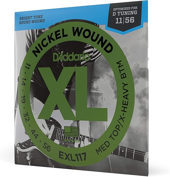 D'Addario EXL117 ELEKTRO GİTAR TEL SETİ, XL, 11-56, OPTIMIZED FOR D